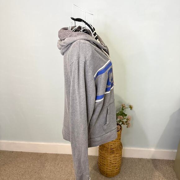 Cute Vintage y2k PINK Colts NFL gray zip up hoodie/sweatshirt - Picture 4 of 6